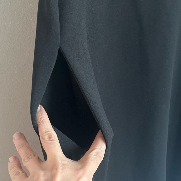 GRACIA Stretch Golden Floral Faux Leather sleeveless Dress Size Small - Picture 5 of 10